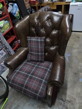 Pair of Leather Wingback