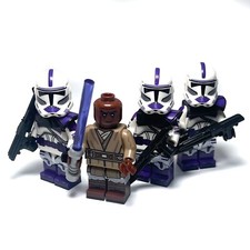 Custom Mace Windu Lego 187th Legion Purple Clone Troopers Star Wars Minifigure