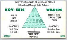 QSL Postcard Wally Byam