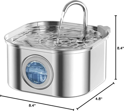 Stainless steel pet water - 3.2l,