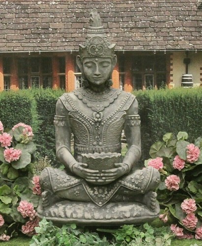 Large stone thai buddha - large,