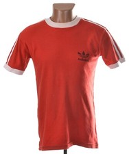 ADIDAS VINTAGE 1980'S RED ATHLETIC SHIRT JERSEY M MADE IN TAIWAN