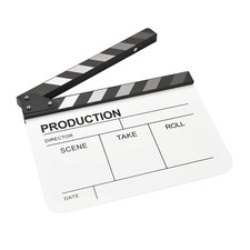 Acrylic Clapperboard Film Clapboard Movie Director'S Slate Cut Action Scene Boar