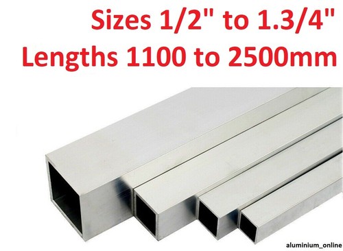 Aluminium square box - square, section