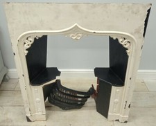 Cast Iron Fireplace White Salvage Victorian Stovax Delivery Available