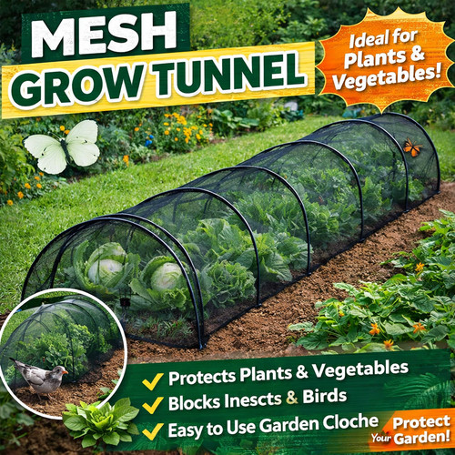 Black mesh net grow tunnel - net,