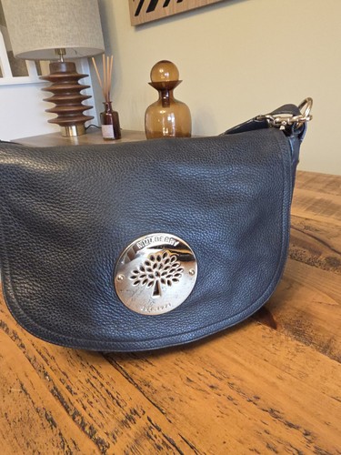 Mulberry black daria satchel - black,