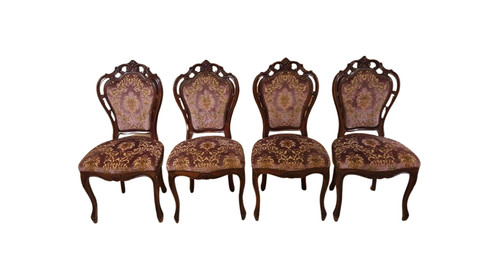 Pair antique victorian carved - pair,