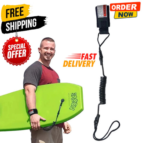 Premium coiled bodyboard leash - premium,