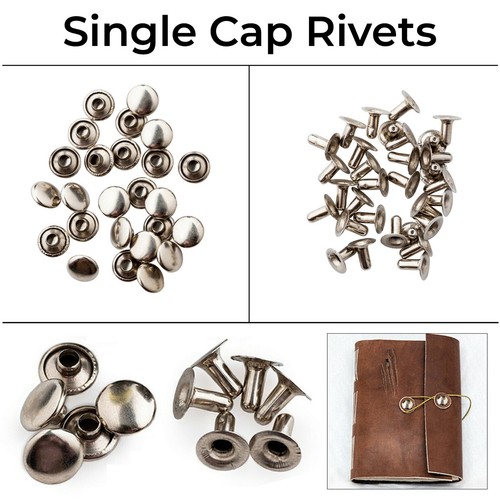 Single cap tubular rivets - single,