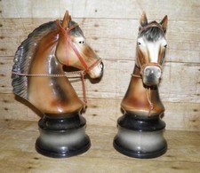 Vintage Pair of Ceramic Horse