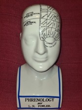 Phrenology Bust Head LN Fowler