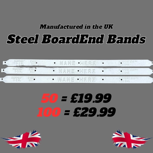 Scaffold board end bands pack - board,