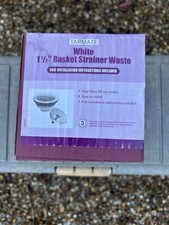 White Basket Strainer Waste