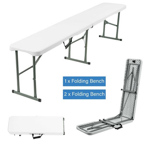 6ft plastic folding bench - 6ft,