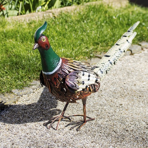 Metal pheasant garden - metal,