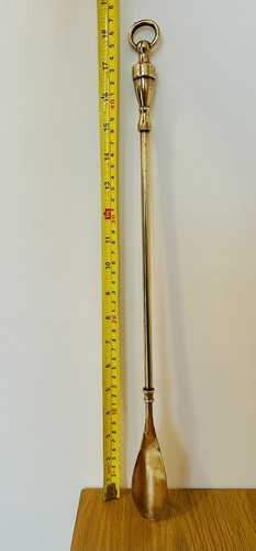 Vintage brass shoehorn - vintage,