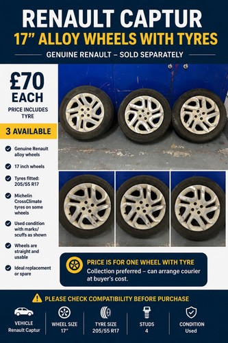 Renault captur genuine - captur, 17”