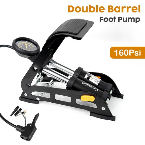 Foot pump double barrel heavy - pump,