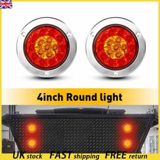 2x 4" Round Led Stop Turn Tail