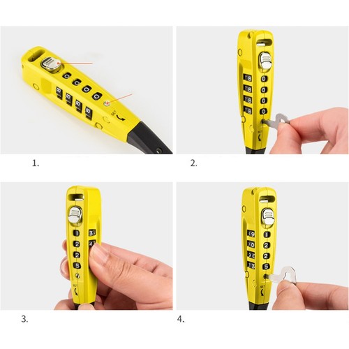 Combination cable lock for - combination,