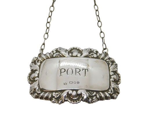 Sterling silver port decanter - silver,