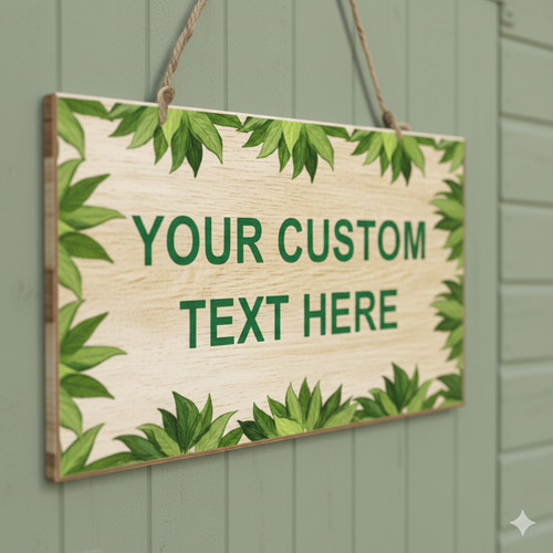 Personalised garden wooden - garden,
