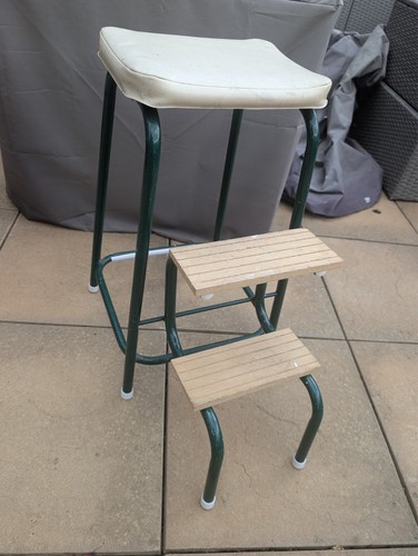 Vintage folding kitchen steps - vintage,