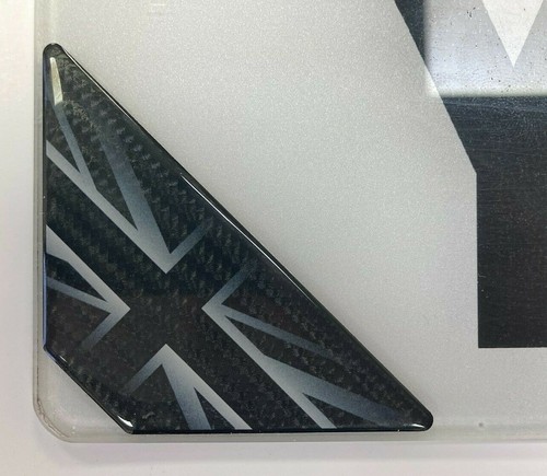 Carbon fibre effect union jack - carbon,