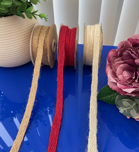 Woven hessian ribbon - ribbon, in