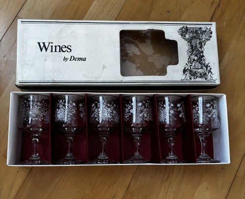 Vintage wine glasses dema - vintage,