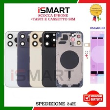 SCOCCA POSTERIORE COMPLETA PER IPHONE 14 PRO MAX TELAIO+VETRO FRAME BACK COVER