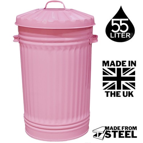 Pink bin steel tall - slim,