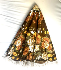 Vintage Orange & Brown Floral