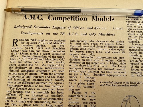 Amc ajs7r matchless g45 - amc,