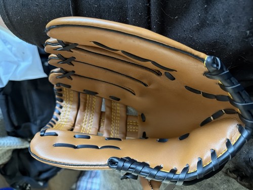 Brown baseball glove - glove,
