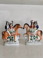 Antique Staffordshire Going To