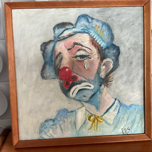 Original mid century oil - mid,