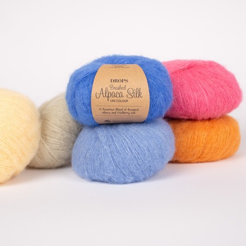 Fluffy alpaca silk yarn - alpaca,
