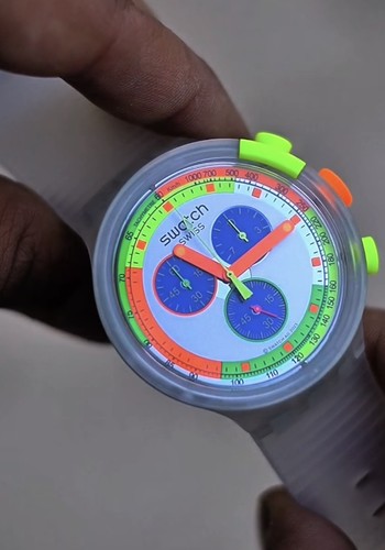 Rare swatch neon jelly retro - jelly,