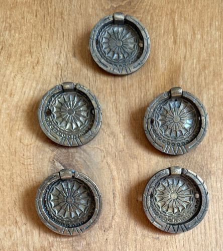 Vintage drop ring inset drawer - ring,