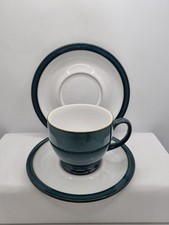Denby Greenwich Trio Set Tea Cup Saucer & Side Plate Made In England Rare VGC