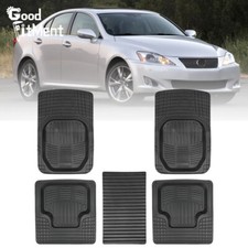 5Pcs Full Car Floor Mats All Weather DIY Cuttable Mat For Lexus IS 250 350 300