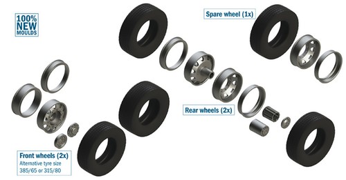 Italeri european tyres - 1:24,