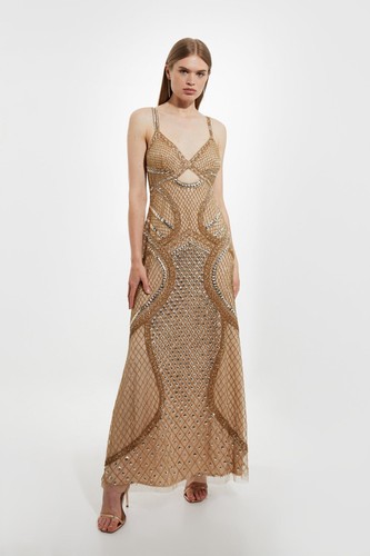 Karen millen maxi dress uk10 - millen,