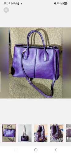 Tods authentic purple satchel - authentic,