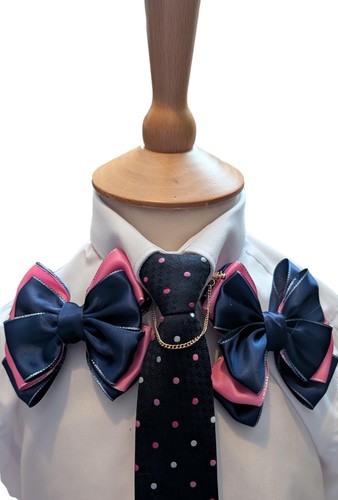 Childs navy pink showing - ,
