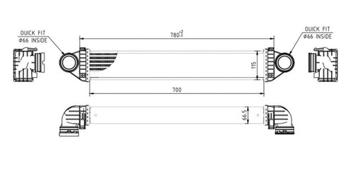 Charge air cooler fits - charge,
