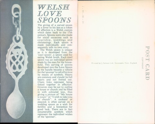 Welsh love spoons - welsh, description