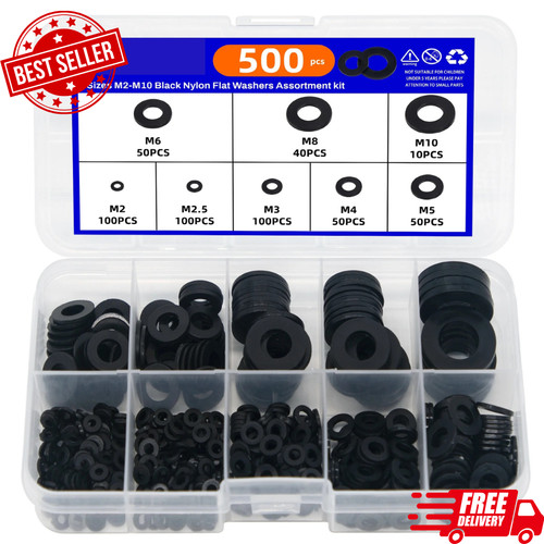 500pcs flat washers - flat,